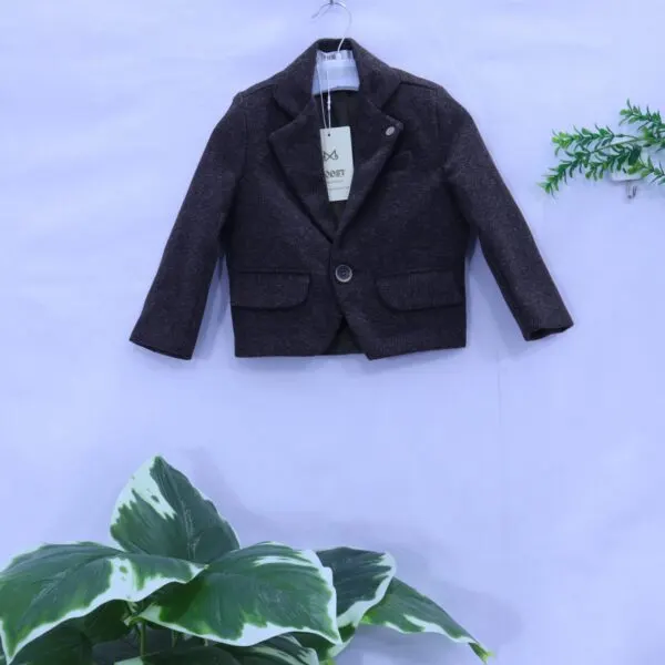 Boys Charcoal Melange Blazer from MODST Kidswear