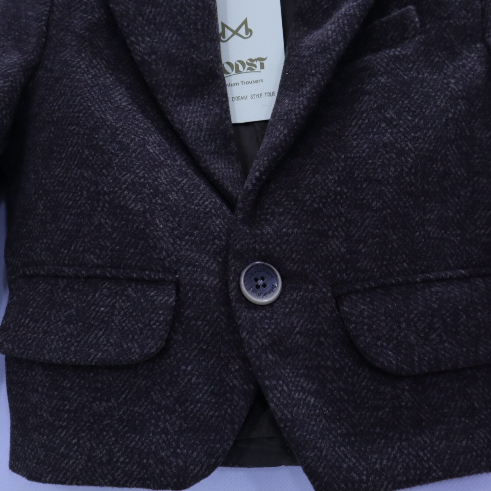 Boys Charcoal Melange Blazer, sizes 1-3 years