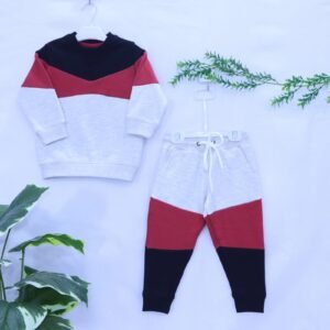 Boys Chevron Colour-Block Track Suit from MODST Kidswear
