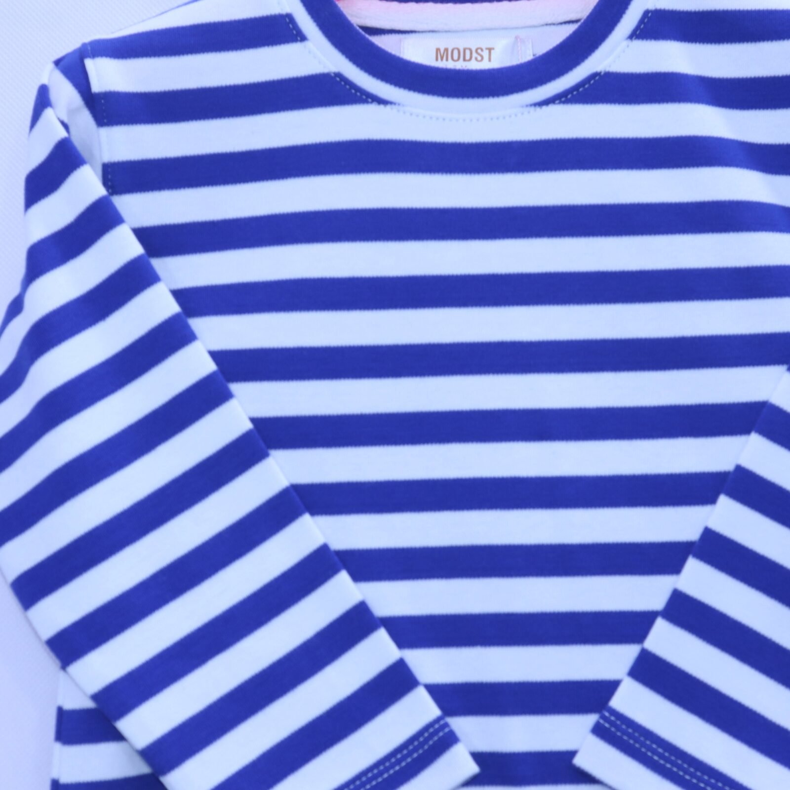 Boys Navy & White Stripe Long-Sleeve Tee for children in Pakistan
