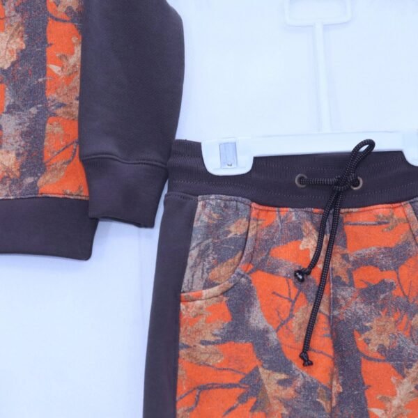 Boys Orange Camo Terry Track Suit from MODST Kidswear