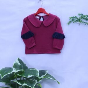 Girls Berry Peter Pan Collar Sweater from MODST Kidswear