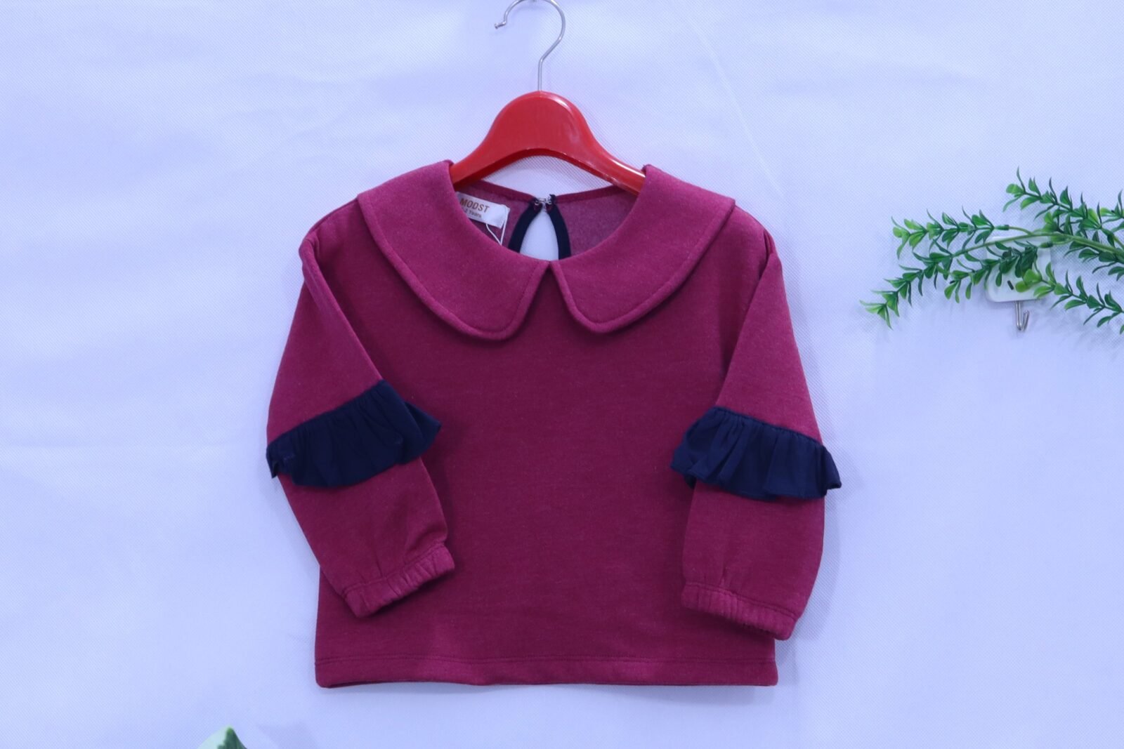 Girls Berry Peter Pan Collar Sweater from MODST Kidswear