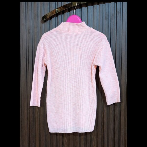Girls Pink Mock Neck Jersey Shirt from MODST Kidswear