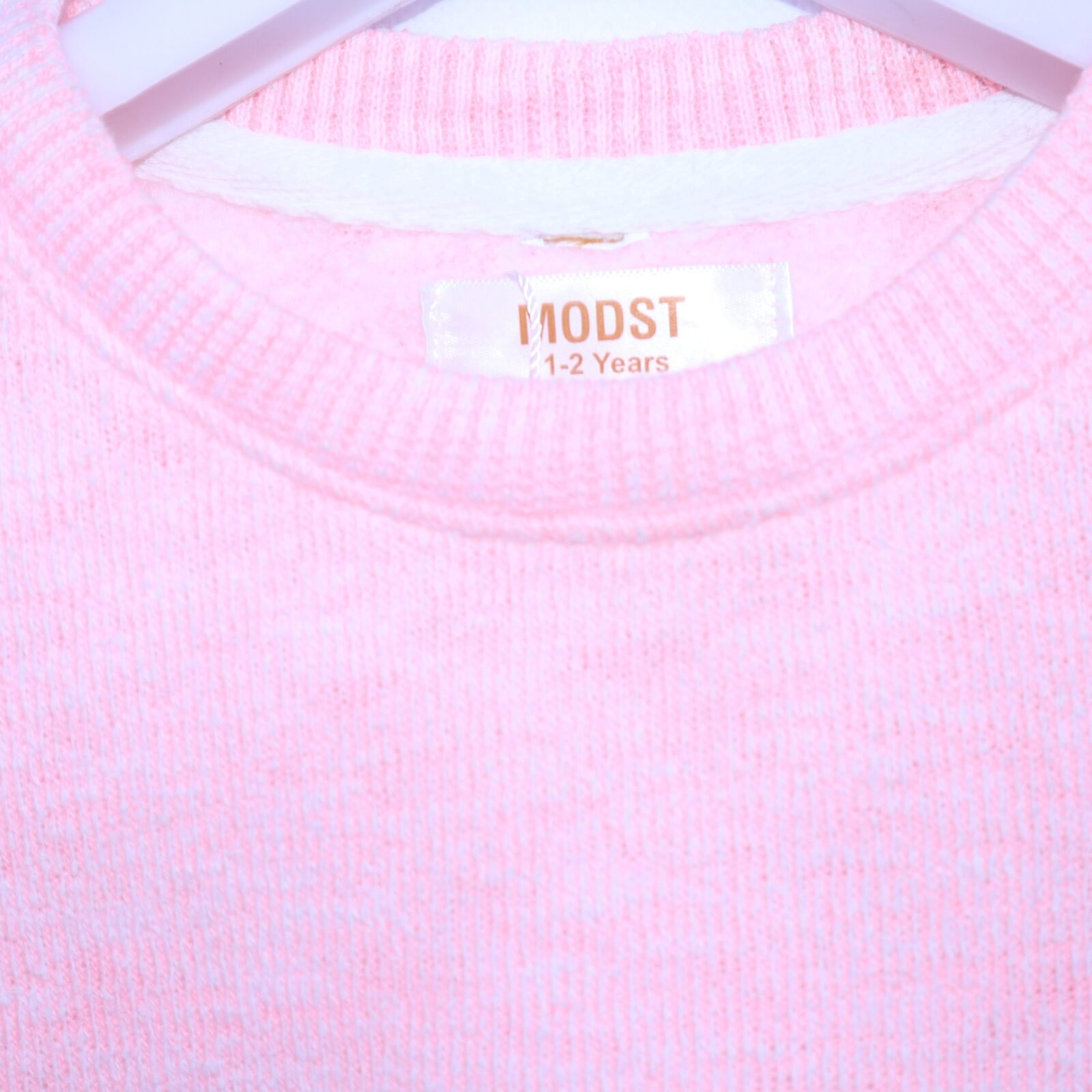 Girls Pink Ruffle Knit Sweater for children in Pakistan