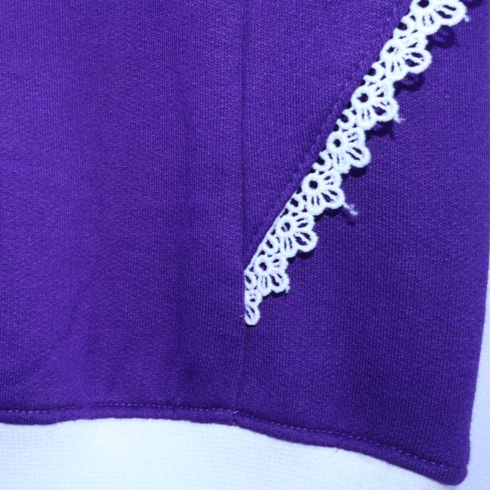 Girls Purple Ruffle-Shoulder Sweatshirt, available in sizes 1-5 years at MODST Lahore