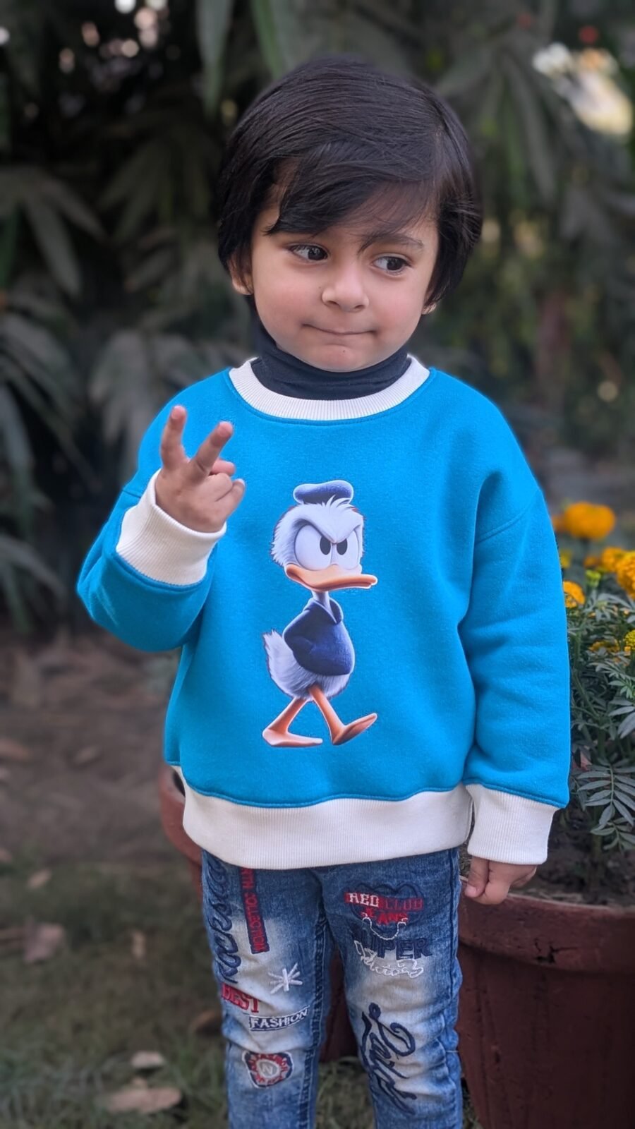 Kids Donald Duck Crewneck Sweatshirt, sizes 1-6 years