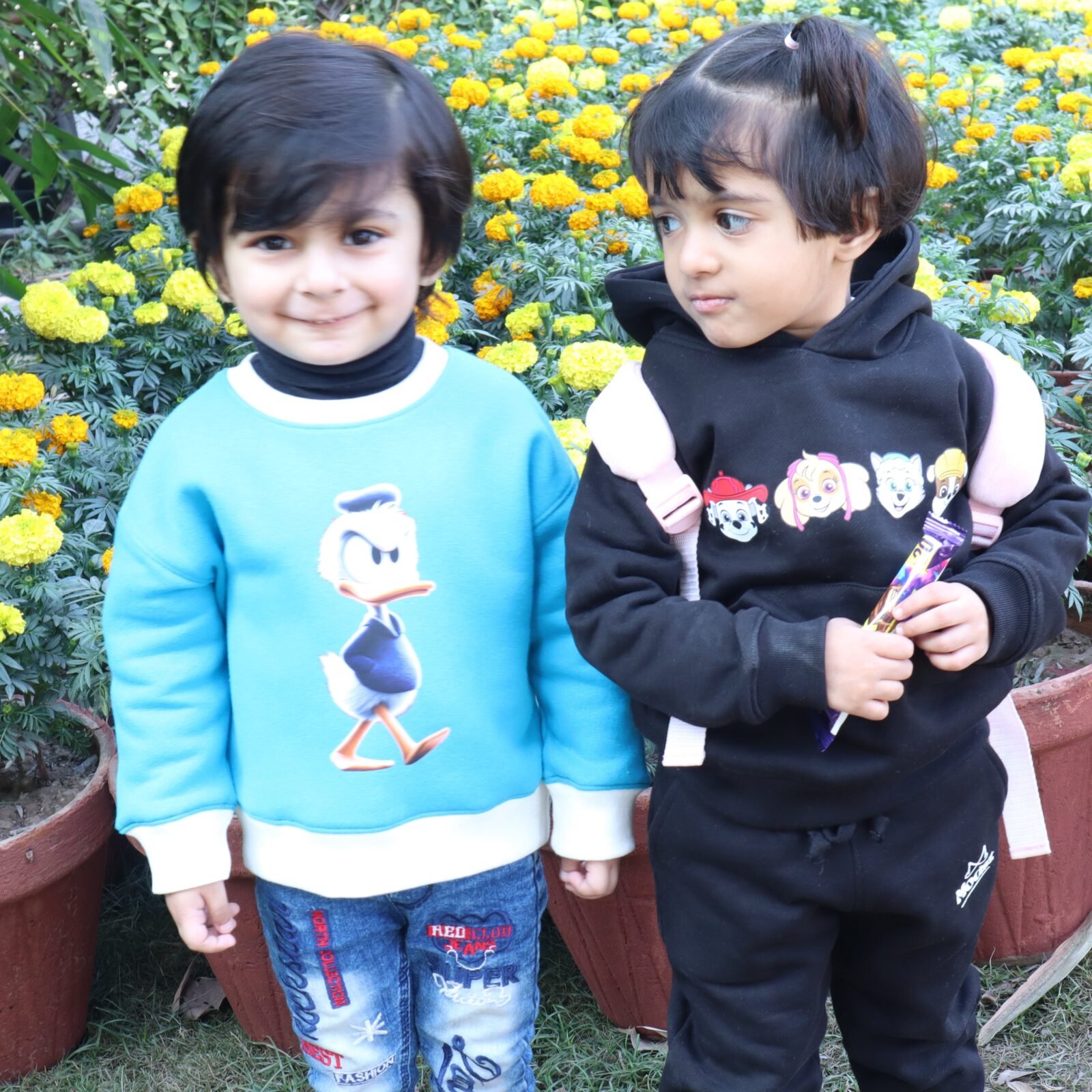 Kids Donald Duck Crewneck Sweatshirt, available in sizes 1-6 years at MODST Lahore