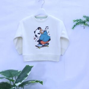 Kids Panda Skateboard Crewneck Sweatshirt from MODST Kidswear