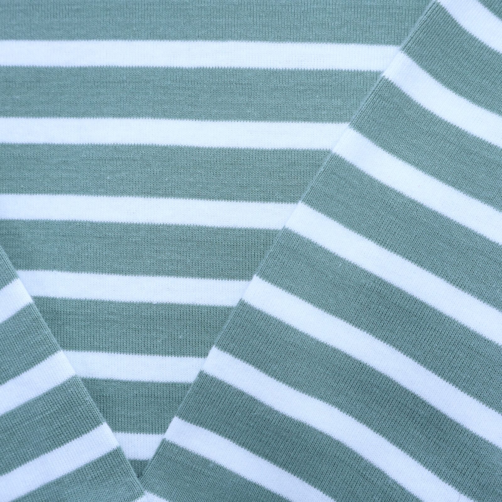 Kids Sage Green Stripe Long-Sleeve Tee for children in Pakistan